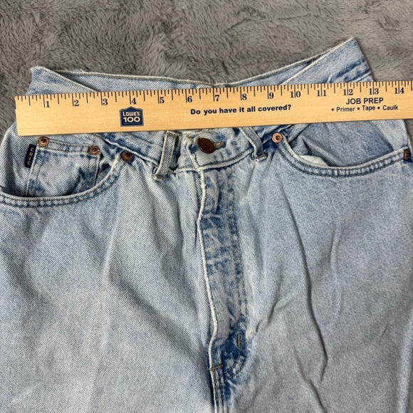 Chic Blue High Rise Tapered Jeans Vintage Look - Picture 9 of 14